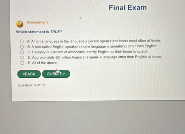 english 3 final exam answers