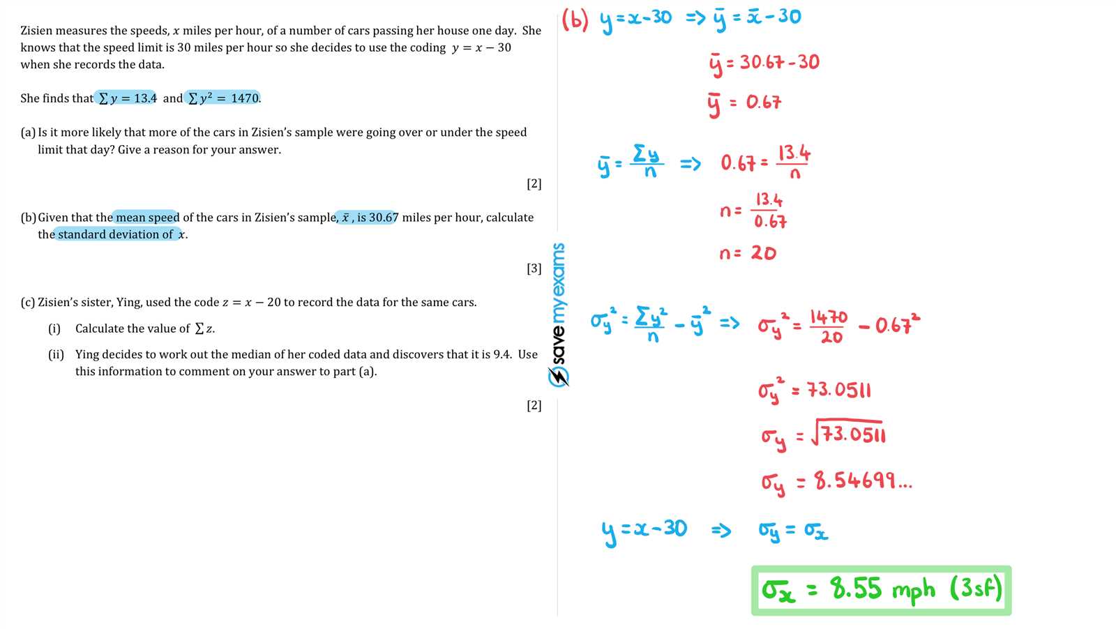 save my exams answers