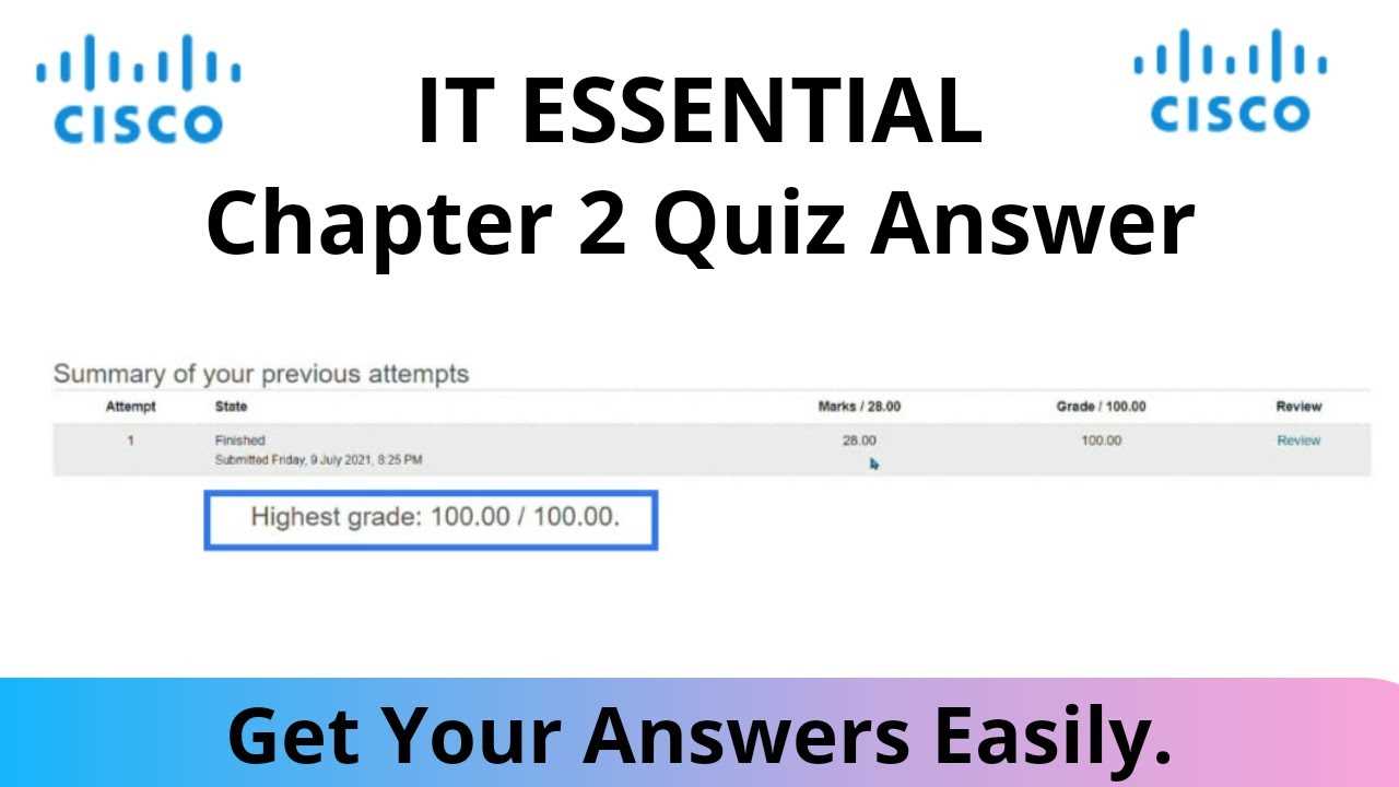 chapter 8 cisco exam answers