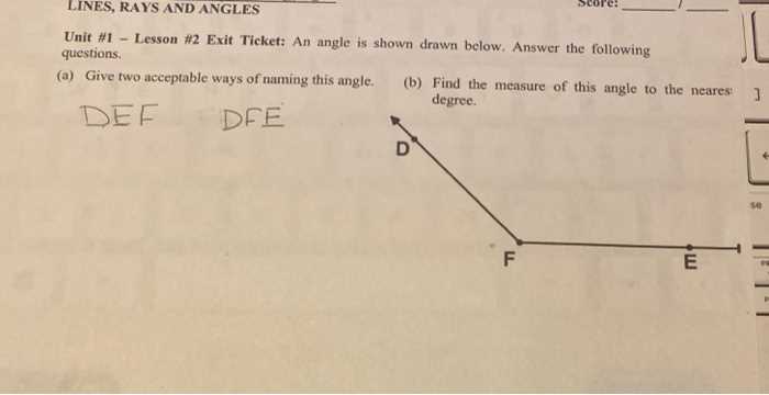 geometry chapter 1 worksheet answers