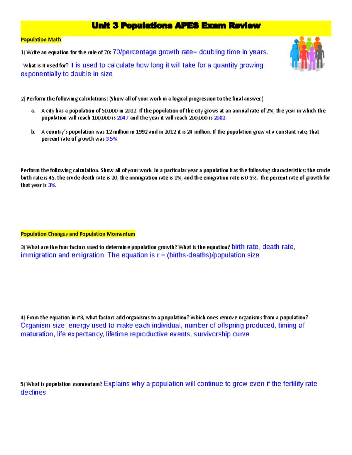 unit 3 ap environmental science practice exam answers