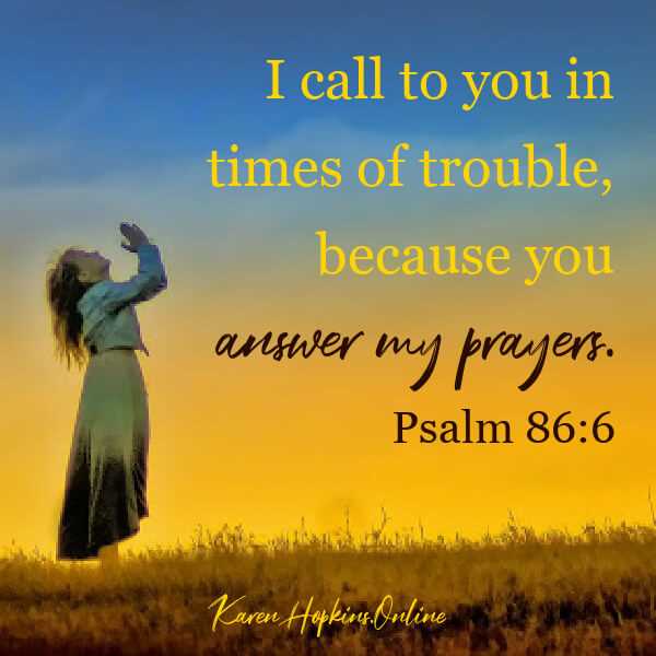 god answers prayers verse