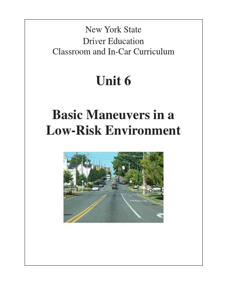 chapter 6 performing basic vehicle maneuvers worksheet answers