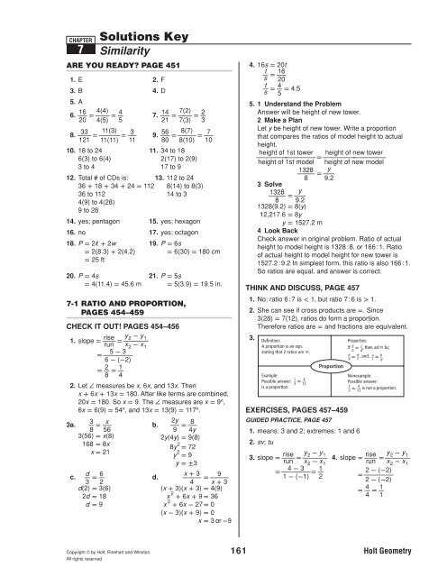 lesson 14 multistep ratio problems answers