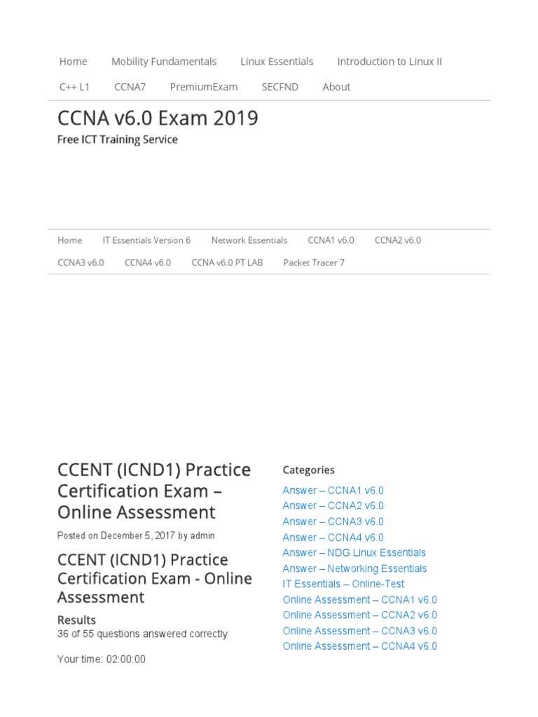 ccent icnd1 practice certification exam