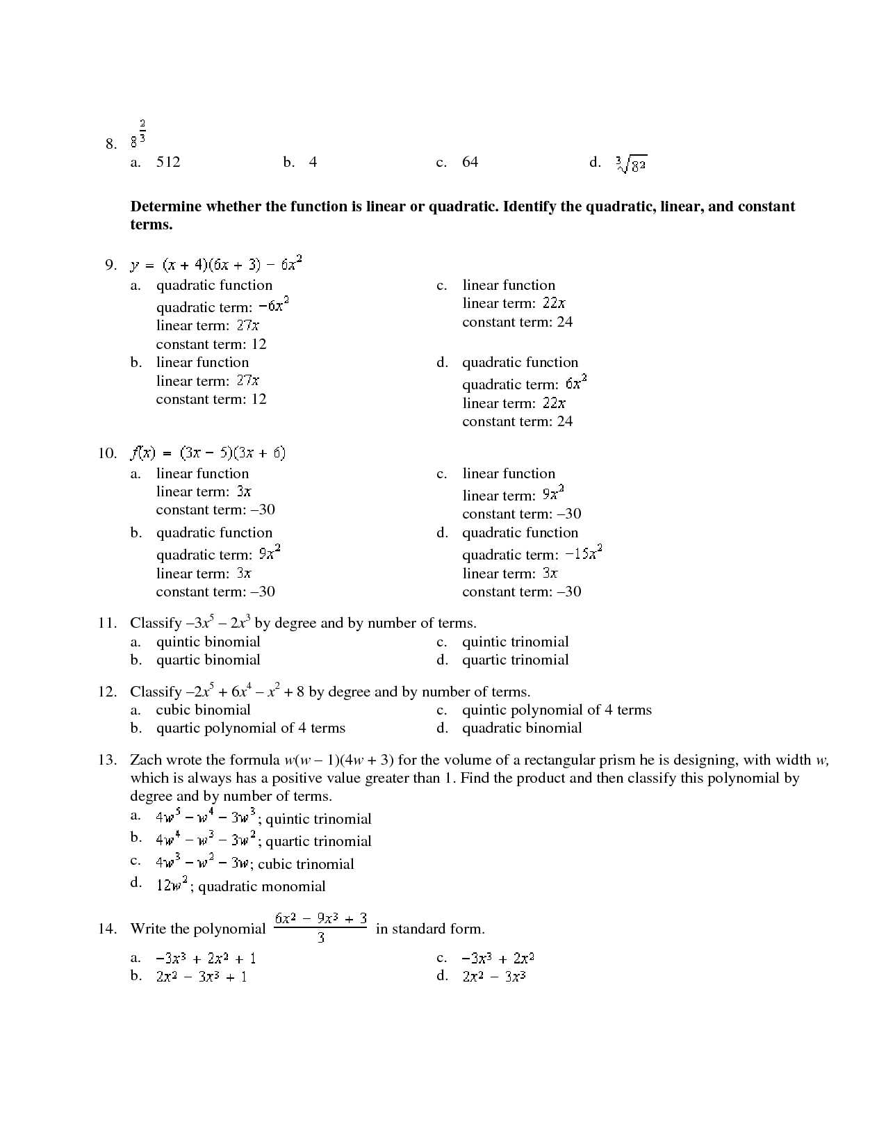 algebra 2 final exam review packet answers