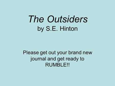 the outsiders chapter questions and answers