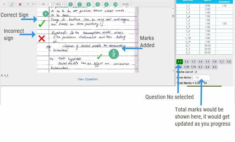 icai exam answer sheet