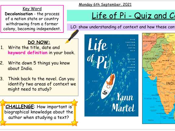 life of pi study guide questions and answers