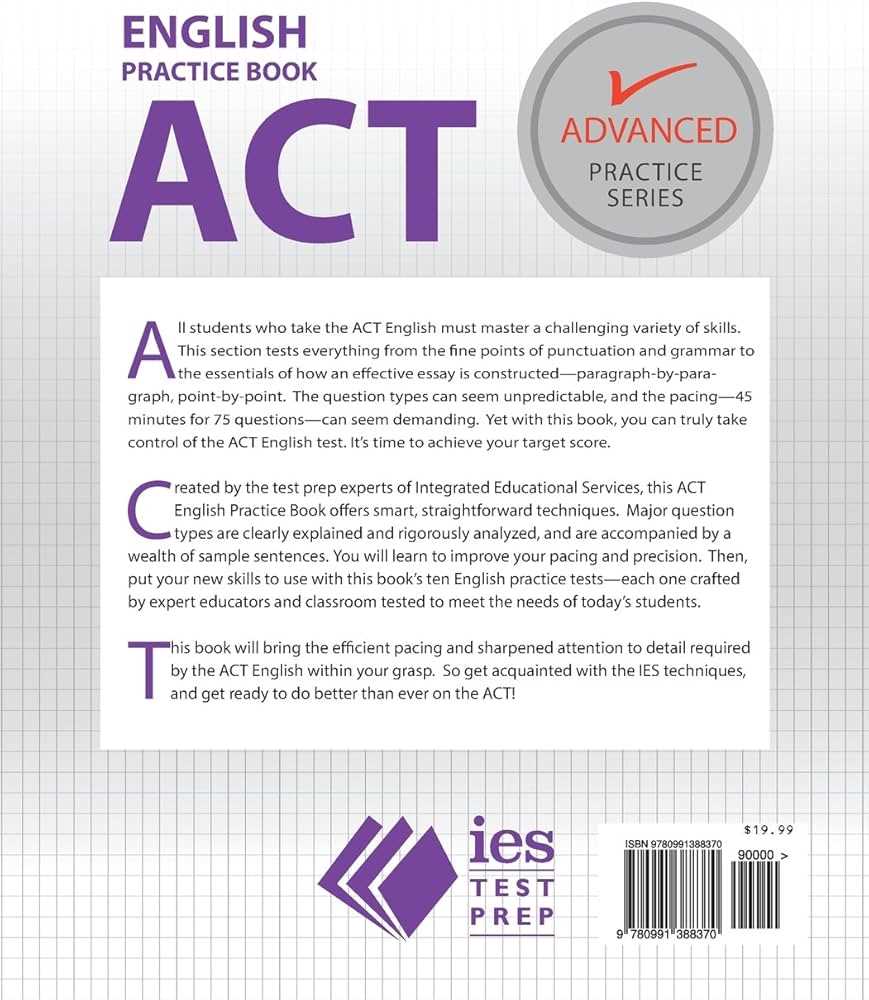 act practice test 1 english test answers