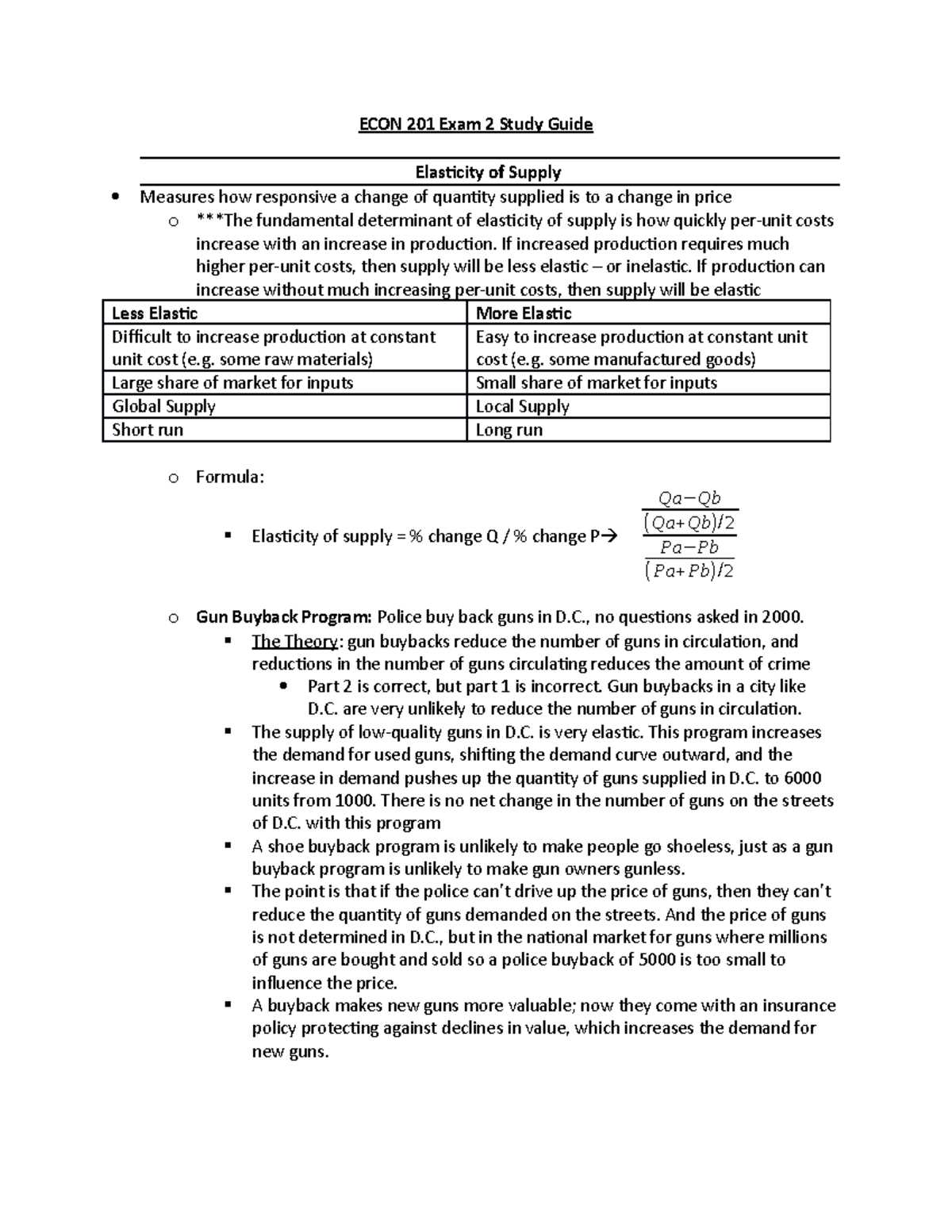 econ 201 final exam study guide