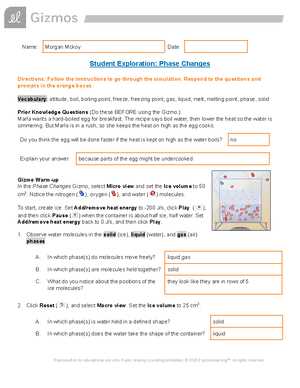 mystery powder analysis gizmo answer key