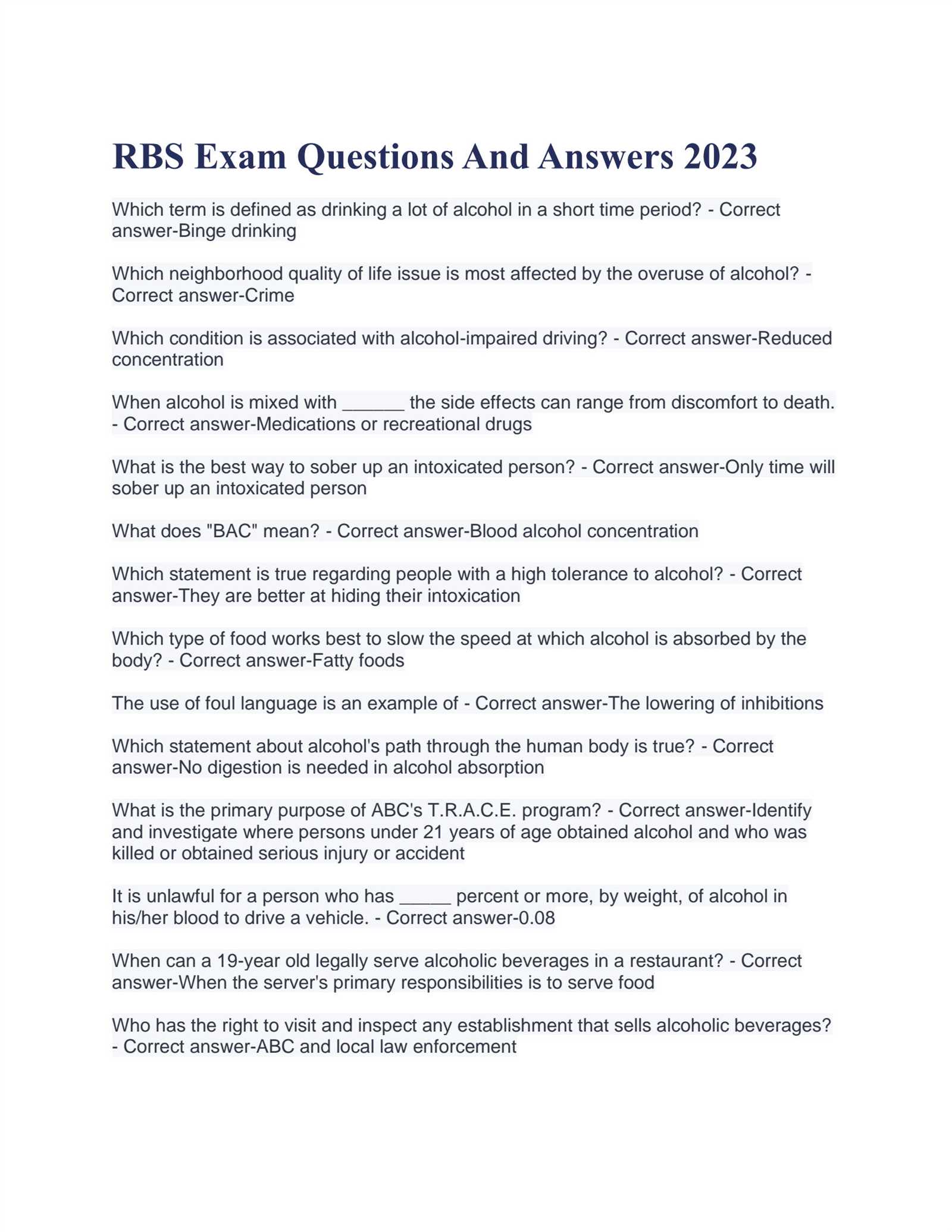 rbs exam answers 2025