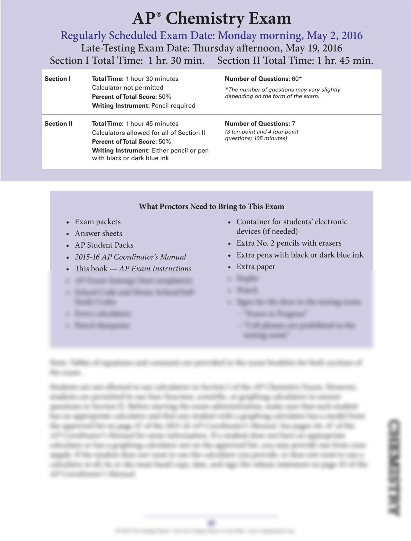 ap chemistry 2016 exam answers