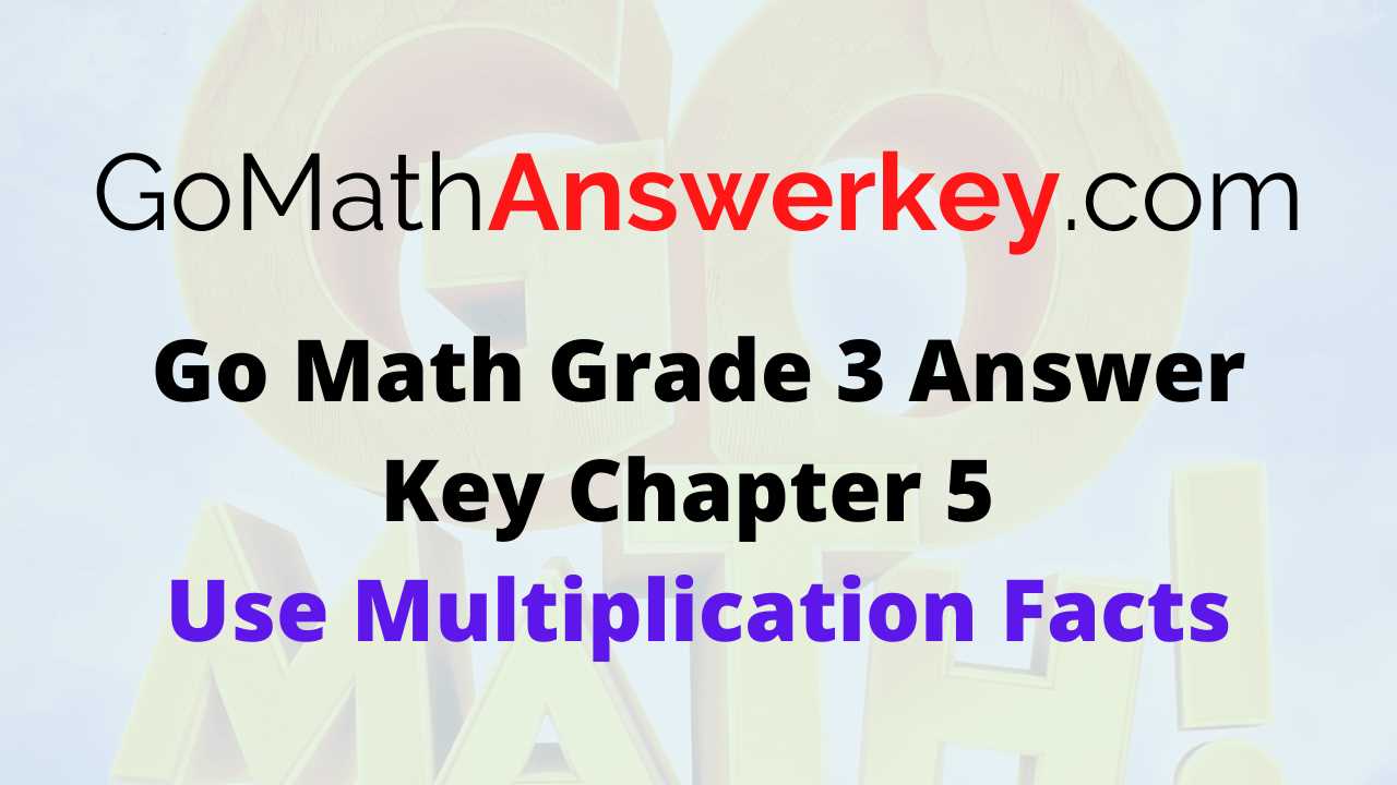 go math fifth grade answer key