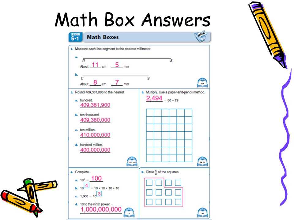 go math lesson 6.1 answers