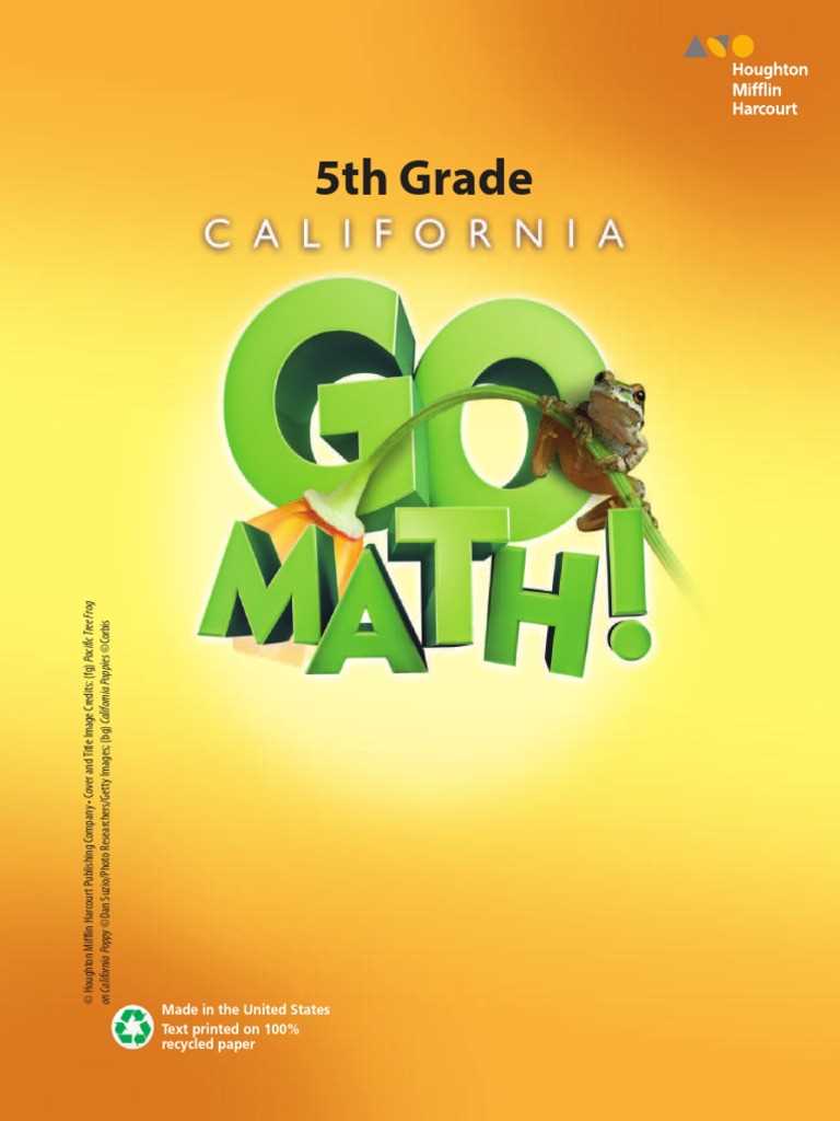 go math practice book grade 5 answer key