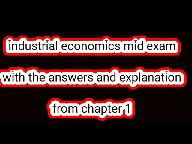 economics exam 1 answers