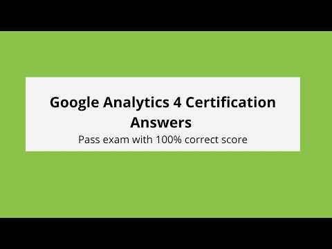 google analytics for beginners exam answers