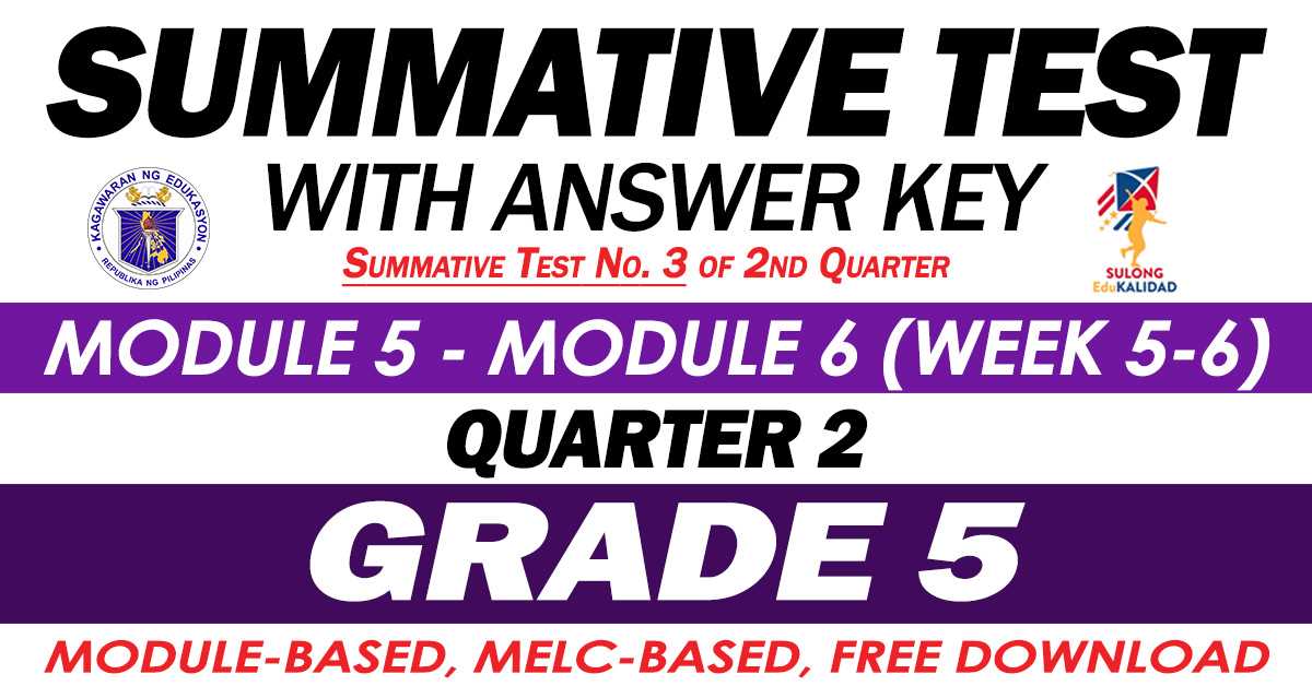 grade 5 module 2 answer key