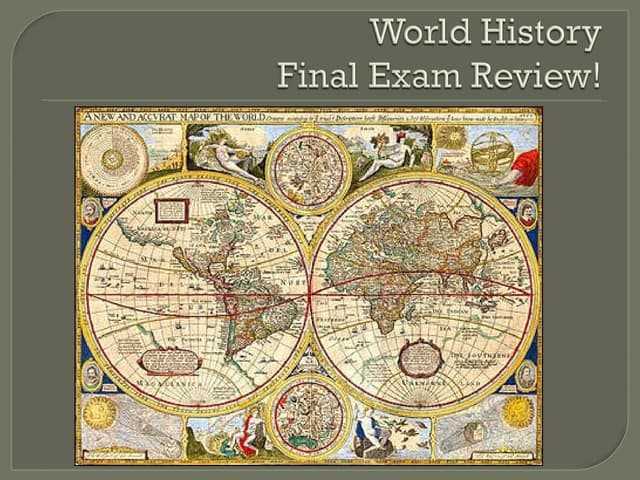 world history study guide final exam