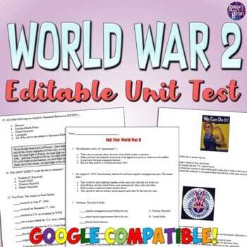 world war 2 exam answers