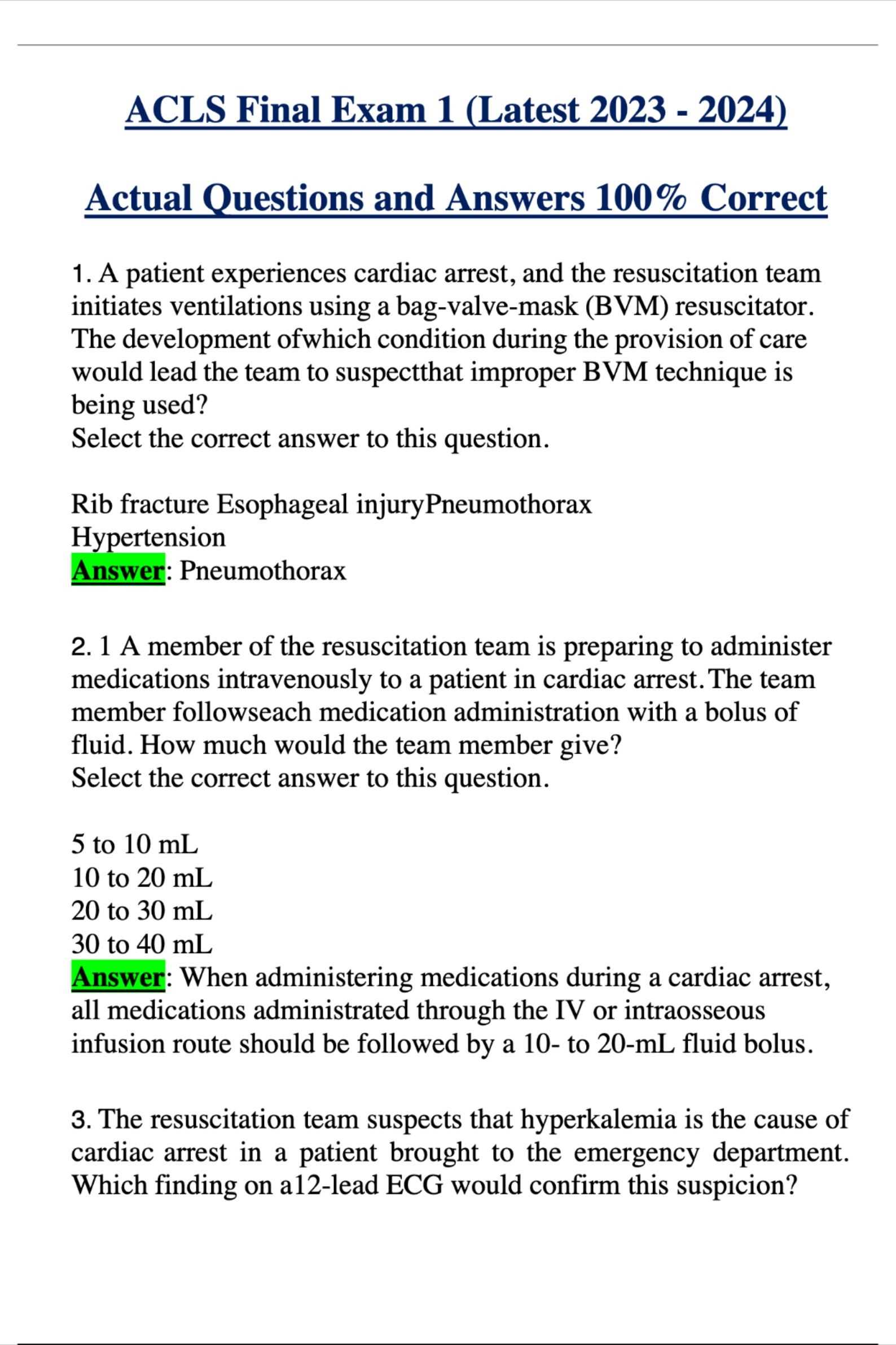 heartcode acls online exam answers