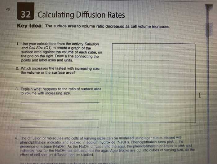 diffusion in agar cubes answer key