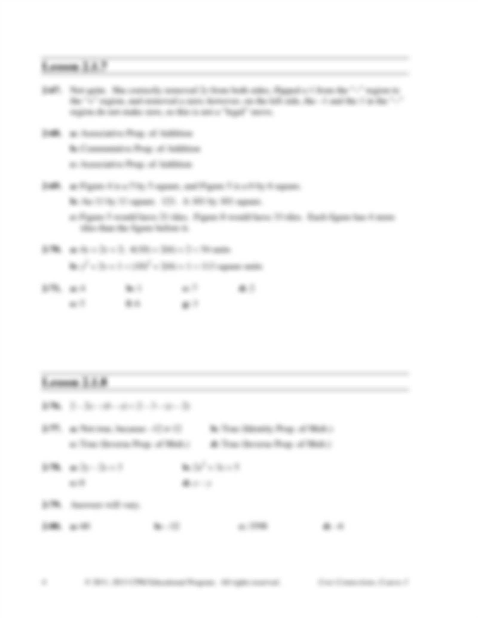 algebra connections chapter 2 answers