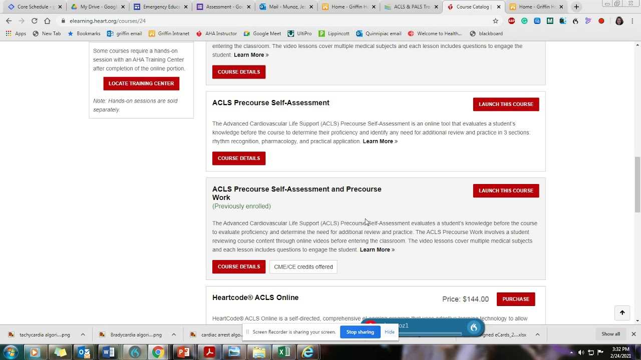 acls pre course assessment answers