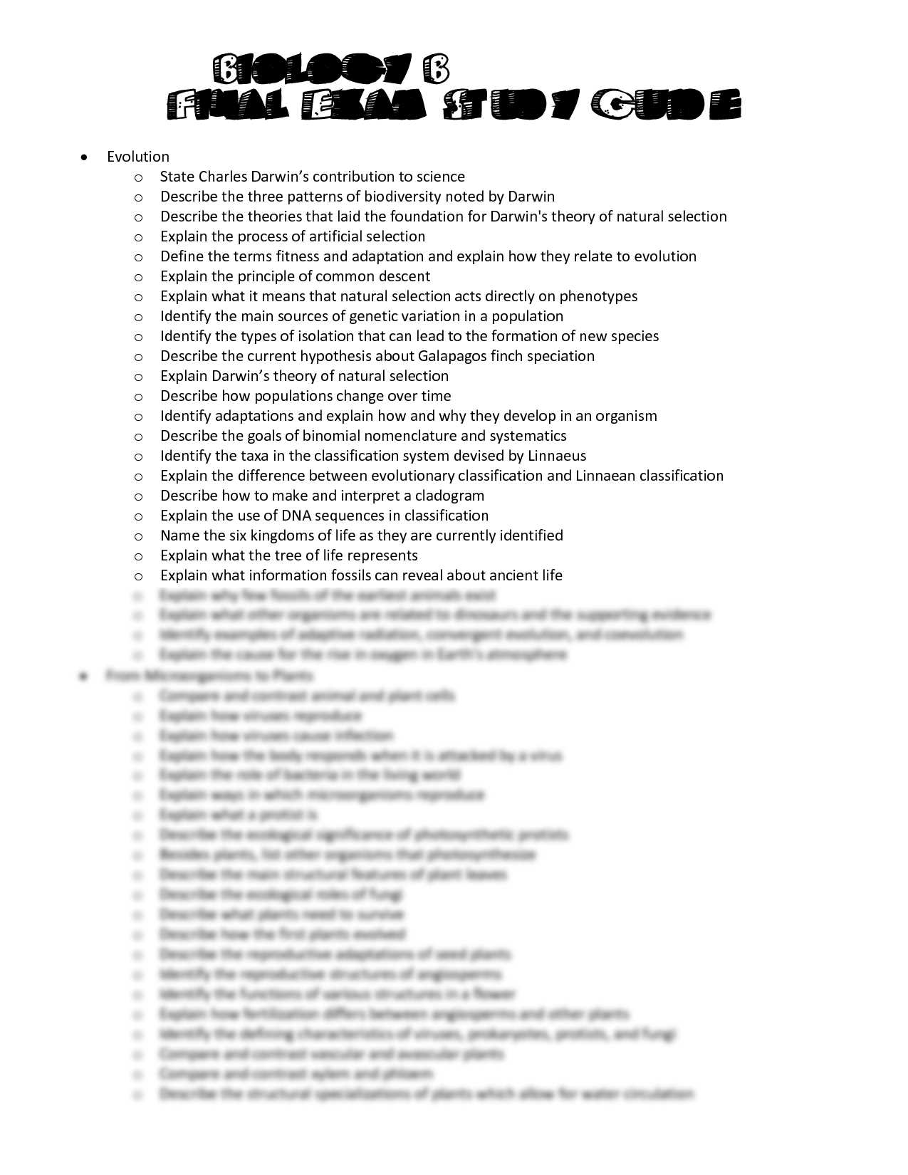 edgenuity biology b cumulative exam answers