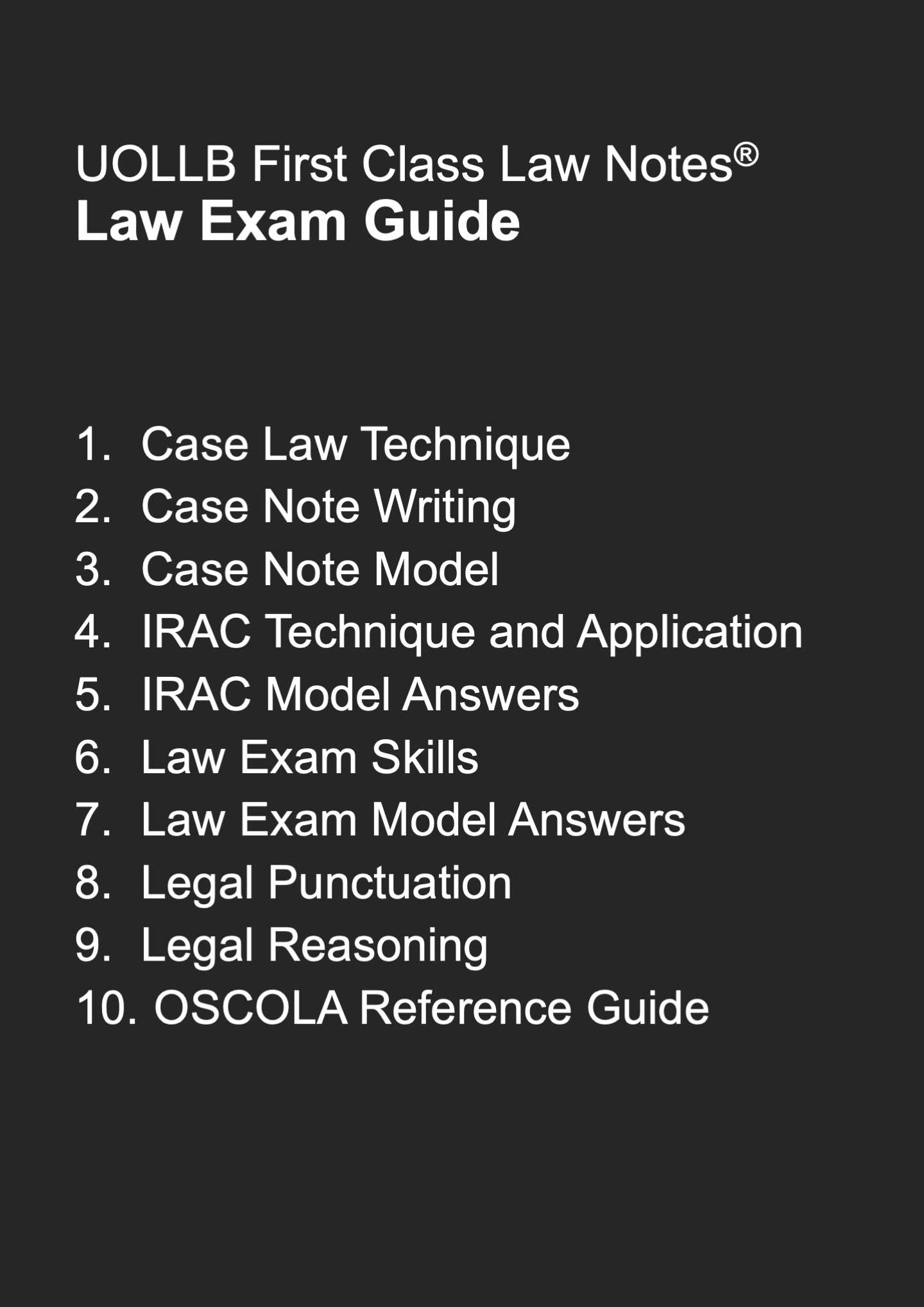 how to answer law school exam questions