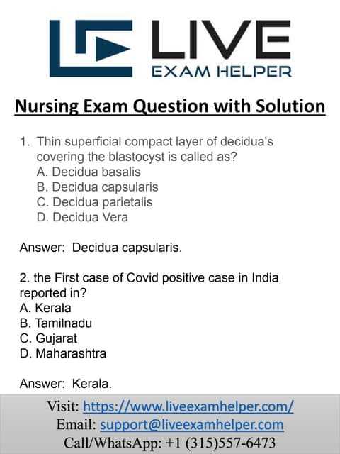 how to answer nursing exam questions