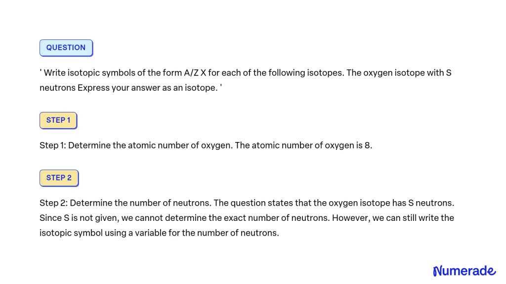 express your answer as an isotope