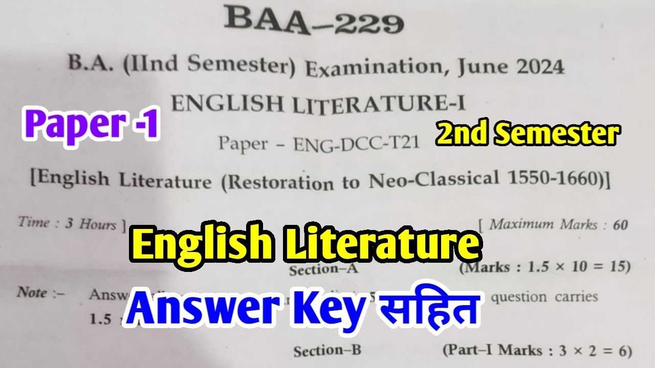 english 2 semester exam answers