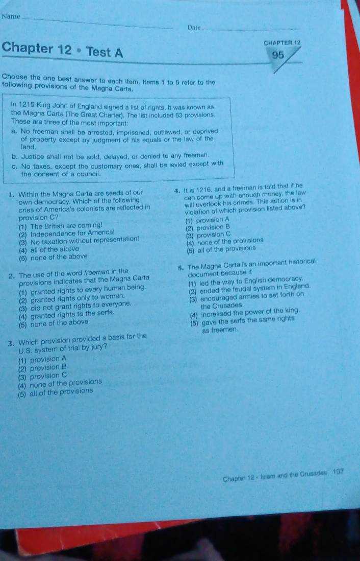 ite chapter 1 exam answer