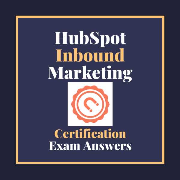 hubspot inbound exam answers