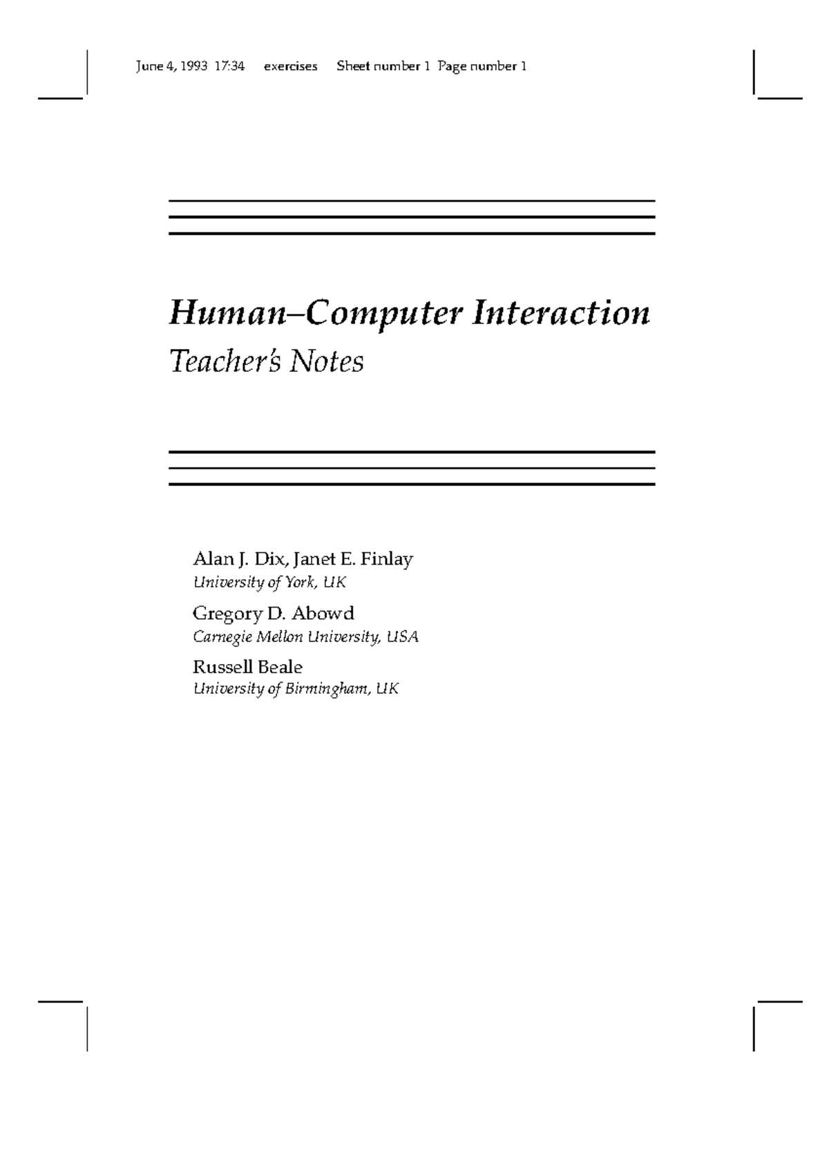 human computer interaction exam questions and answers