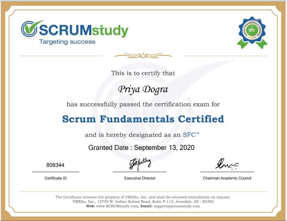 scrum exam questions and answers