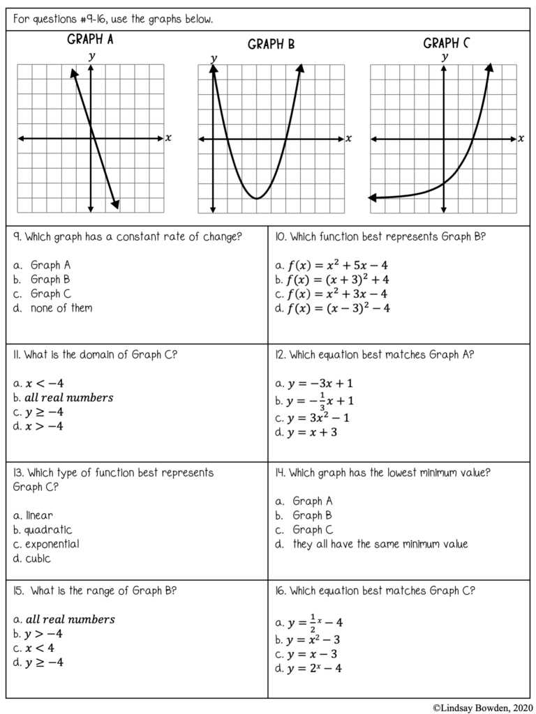 algebra 2 final exam study guide answer key