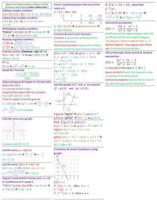 pre calc final exam study guide