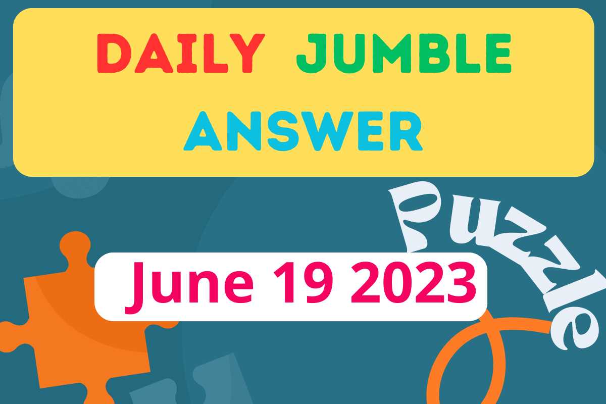 daily jumble answers for today