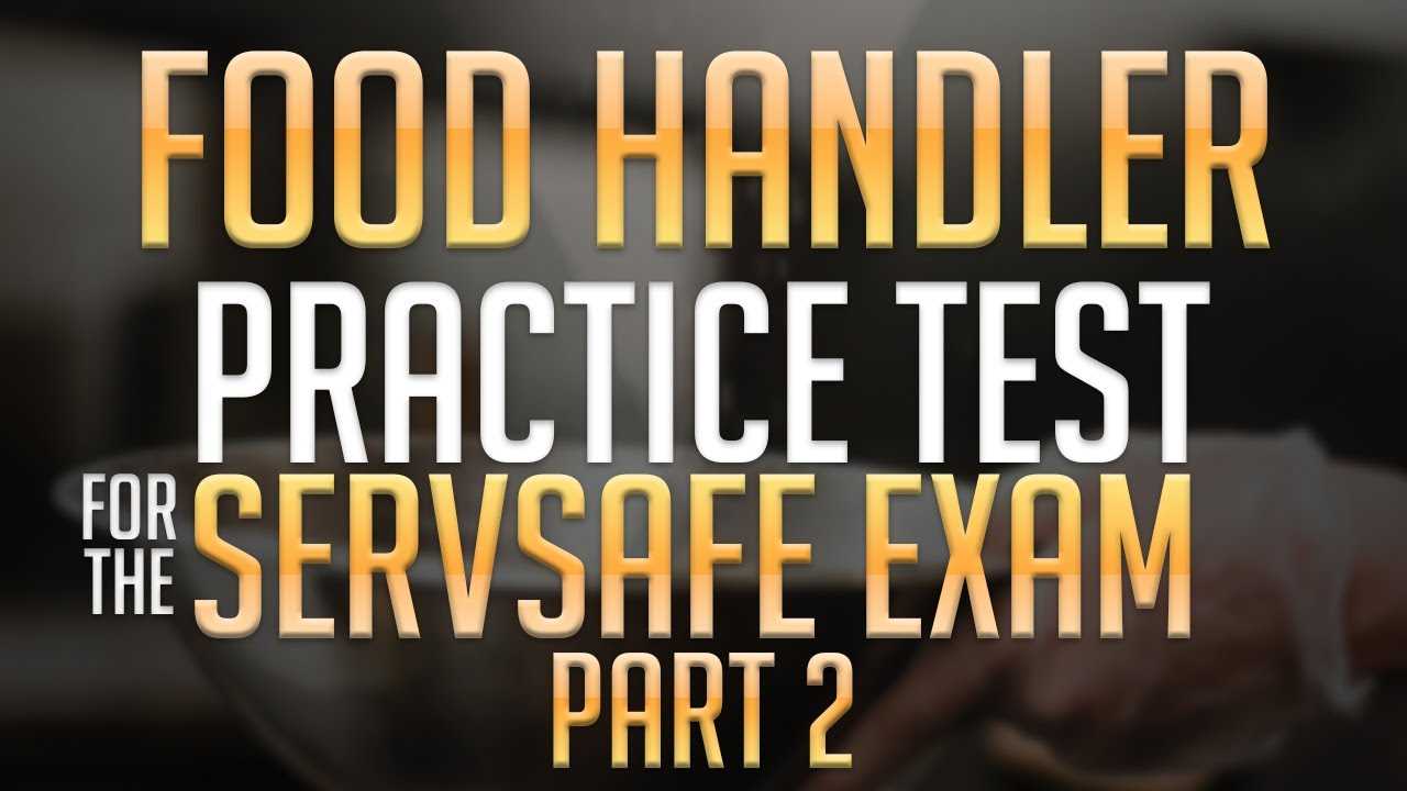 servsafe food handler online exam answers