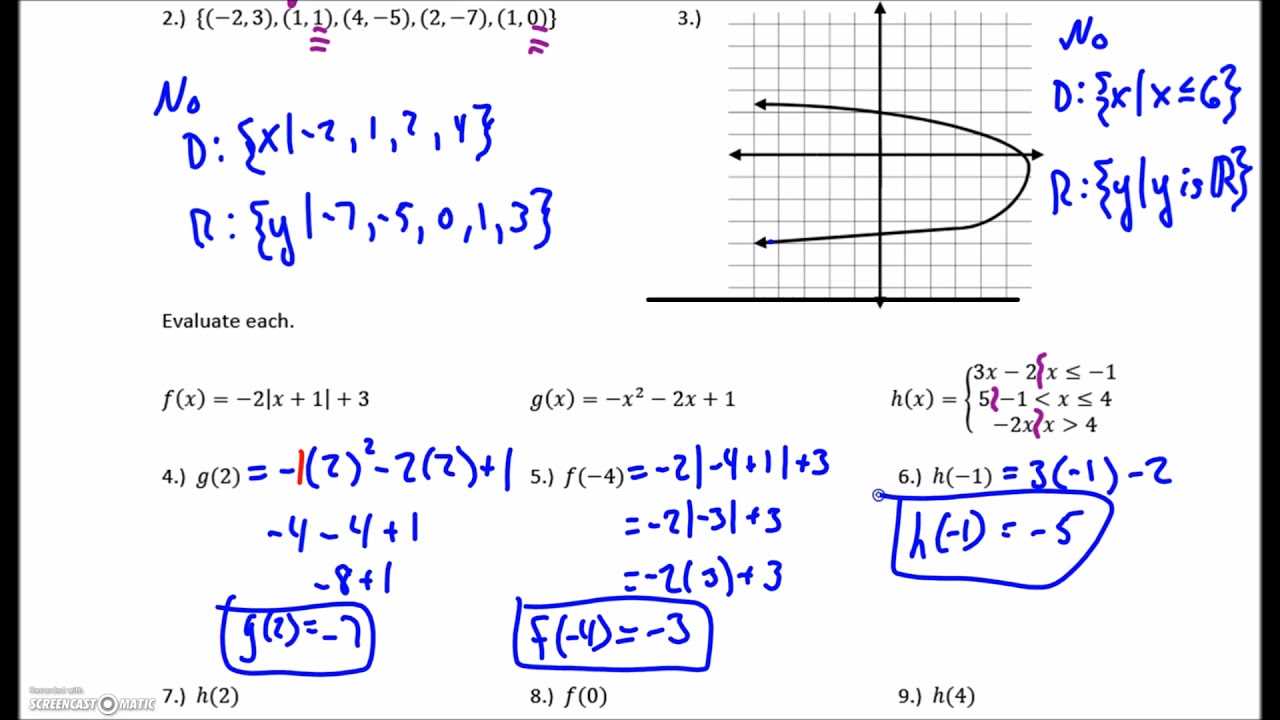 honors algebra 2 final exam with answers