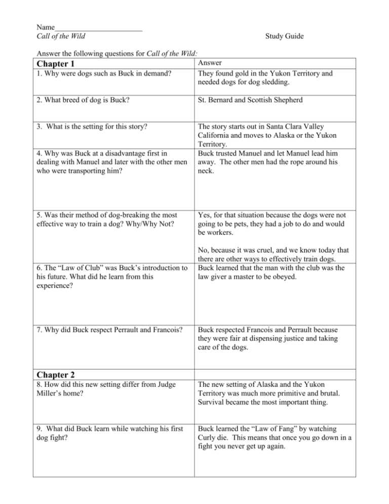 into the wild study guide questions and answers