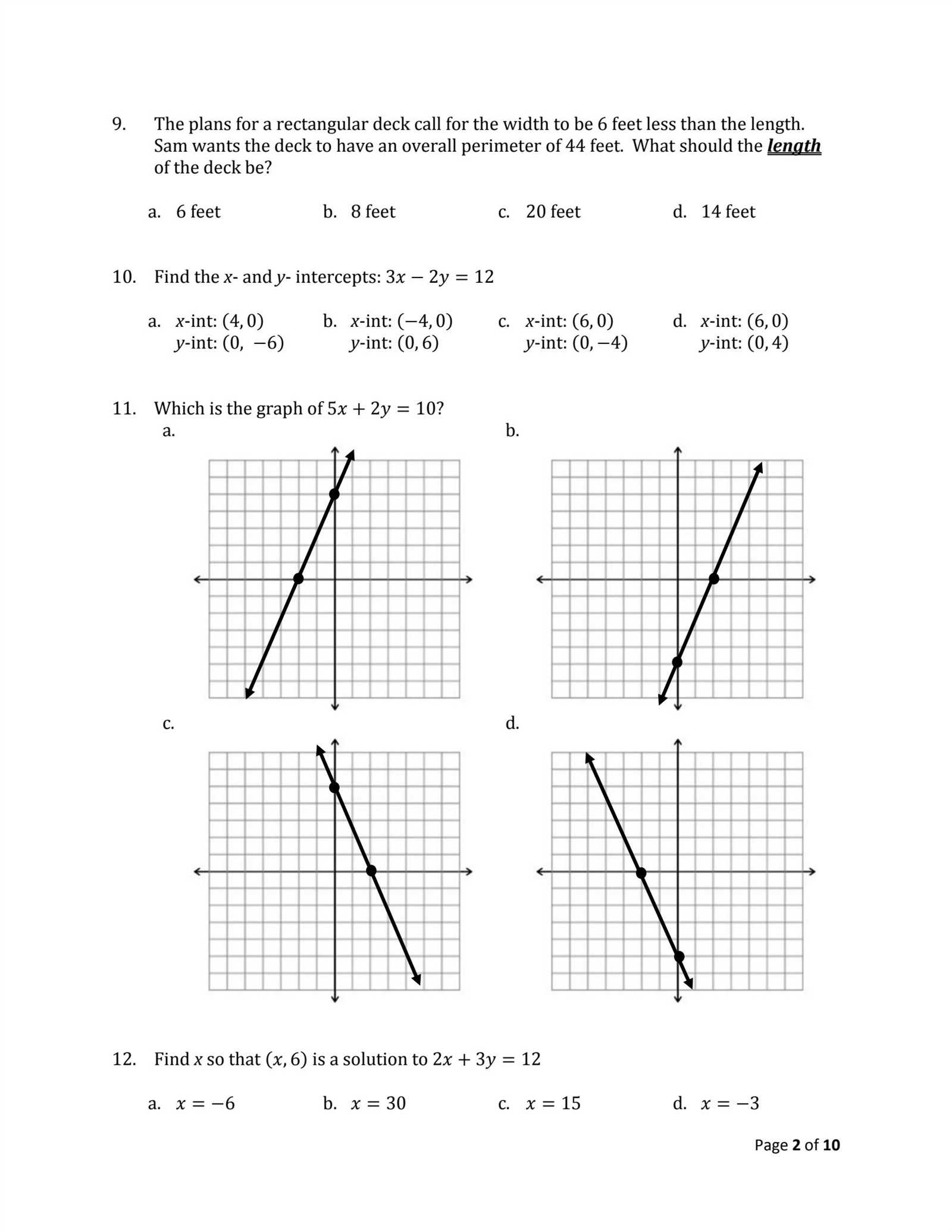 integrated math 1 semester 1 final exam review answers