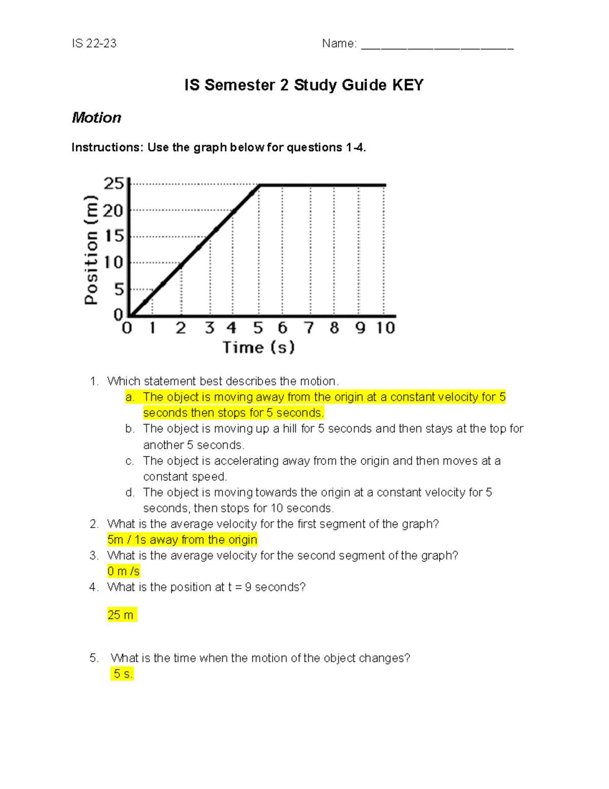 integrated science final exam study guide answers