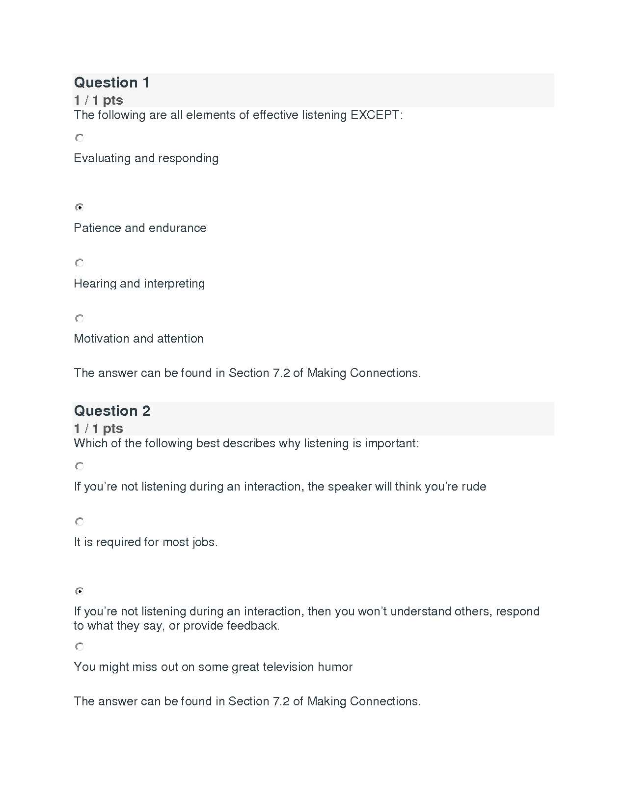 interpersonal communication final exam answers