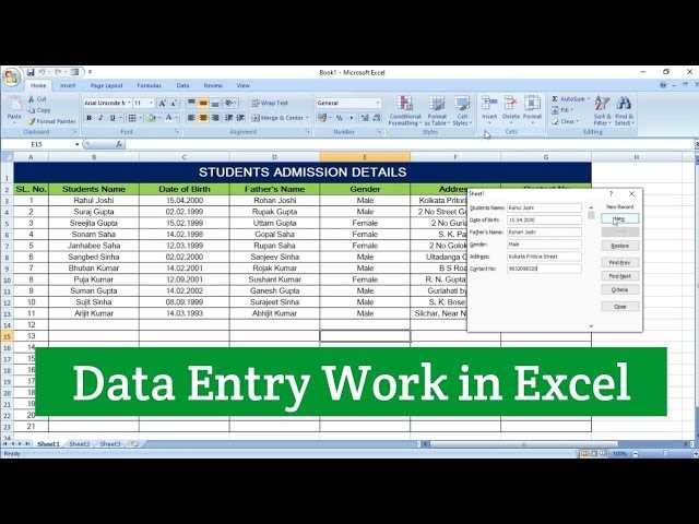 freelancer data entry exam answers