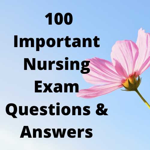 question and answer nursing exam